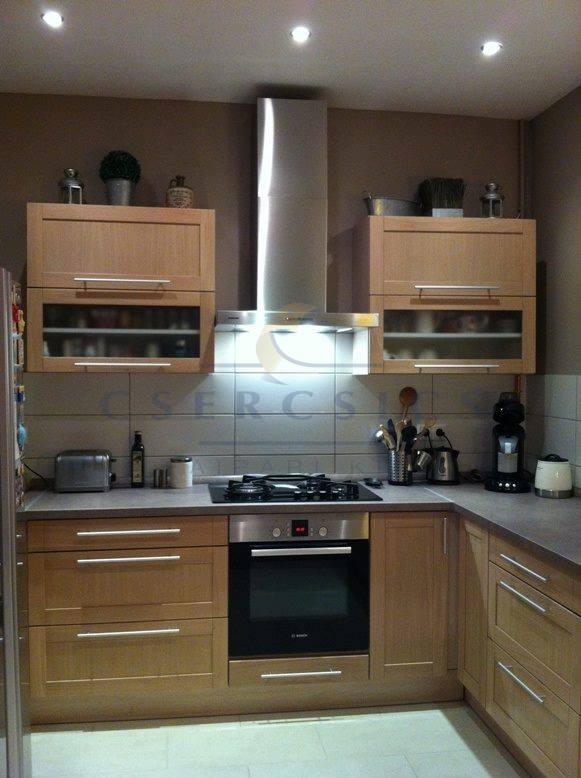 Fa-Cornice tölgyfa frontok natúr lakkozással